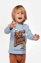 Coccodrillo longsleeve niemowlęcy z elastanem niebieski ZC3143101LBL