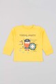 zippy longsleeve bawełniany niemowlęcy nadruk żółty 3105545001