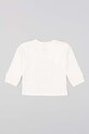 Chłopiec zippy longsleeve bawełniany niemowlęcy 3105545003 biały