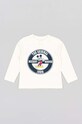 zippy longsleeve bawełniany niemowlęcy nadruk biały 3105558301