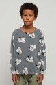 Bobo Choses longsleeve bawełniany dziecięcy wzorzyste szary 223AC016