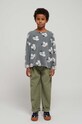 Bobo Choses longsleeve bawełniany dziecięcy szary 223AC016
