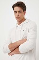 Bavlněné tričko s dlouhým rukávem Tommy Hilfiger béžová MW0MW30063