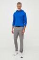 Tommy Hilfiger longsleeve bawełniany MW0MW30063 niebieski AW23