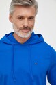 Tommy Hilfiger longsleeve bawełniany niebieski MW0MW30063