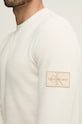 Calvin Klein Jeans hanorac de bumbac J30J323485 alb