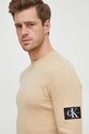 Calvin Klein Jeans bluza bawełniana beżowy J30J323485