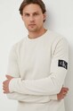 Βαμβακερή μπλούζα Calvin Klein Jeans μπεζ J30J323485