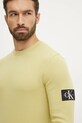 Calvin Klein Jeans bluza bawełniana zielony J30J323485