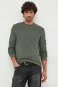 Calvin Klein Jeans bluza bawełniana zielony J30J323485