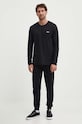 Tričko s dlouhým rukávem BOSS 50479387 černá AW24