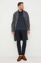 Pamučna majica dugih rukava BOSS 50485162 mornarsko plava AW23