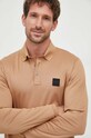 BOSS longsleeve bawełniany beżowy 50485162
