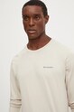 Columbia longsleeve din bumbac CSC Seasonal Logo bej 2013545