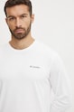 Oblečení Bavlněné tričko s dlouhým rukávem Columbia 2054553 bílá