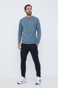 Columbia longsleeve bawełniany 2054553 niebieski AW25