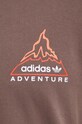 Хлопковый лонгслив adidas Originals IL5172 коричневый