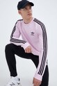 Bavlněné tričko s dlouhým rukávem adidas Originals růžová IM0409