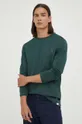 Βαμβακερή μπλούζα με μακριά μανίκια Les Deux πράσινο