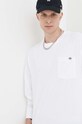 Dickies longsleeve bawełniany biały DK0A4YGHWHX1