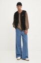 Pamučna majica dugih rukava Dickies DK0A4YGHBLK1 smeđa AW24