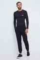 Μακρυμάνικο lounge Emporio Armani Underwear 111023.3F512 μαύρο AW23