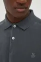 Βαμβακερή μπλούζα με μακριά μανίκια Marc O'Polo γκρί