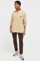 Vans longsleeve din bumbac VN00001AYUU1 bej AW23