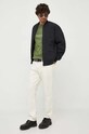 La Martina longsleeve bawełniany WMR300 zielony AW23