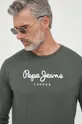 πράσινο Βαμβακερή μπλούζα με μακριά μανίκια Pepe Jeans Eggo Ανδρικά