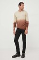 Bavlněné tričko s dlouhým rukávem Pepe Jeans Kenneth PM509106.847 béžová AW23