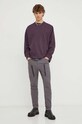 G-Star longsleeve bawełniany D23459.C784 fioletowy AW23