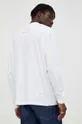 Bavlnené tričko s dlhým rukávom G-Star Raw biela
