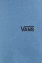Bavlněné tričko s dlouhým rukávem Vans VN0008TNJCN1 modrá