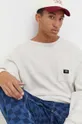 sivá Bavlnené tričko s dlhým rukávom Vans