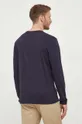 Βαμβακερή μπλούζα με μακριά μανίκια Gant σκούρο μπλε