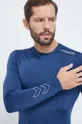 tmavomodrá Tréningové tričko s dlhým rukávom Hummel Topaz