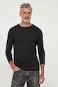 Îmbrăcăminte United Colors of Benetton longsleeve din bumbac 3U53J1F05.100 negru