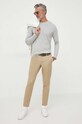 United Colors of Benetton longsleeve din bumbac 3U53J1F05.501 gri AW23