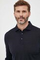 BOSS longsleeve wełniany granatowy 50504063