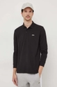 Longsleeve Lacoste μαύρο