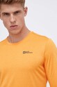 Odzież Jack Wolfskin longsleeve sportowy Sky Thermal 1808682 pomarańczowy