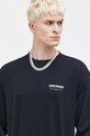 Abercrombie & Fitch longsleeve bawełniany KI123.1007.900 czarny
