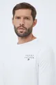 bijela Homewear pamučna majica dugih rukava Tommy Hilfiger