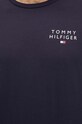 Бавовняний лонгслів лаунж Tommy Hilfiger UM0UM02984 темно-синій