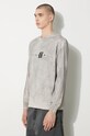 STAMPD cotton longsleeve top gray SLA.M3238LT.CMT