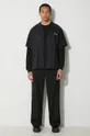 Βαμβακερή μπλούζα με μακριά μανίκια Carhartt WIP μαύρο