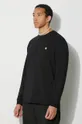 μαύρο Βαμβακερή μπλούζα με μακριά μανίκια Carhartt WIP