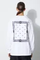 Βαμβακερή μπλούζα με μακριά μανίκια Carhartt WIP λευκό
