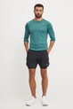 Mizuno longsleeve pentru alergare Impulse Core J2GAA520 turcoaz AW24